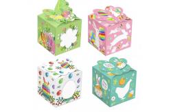 China Handmade Cartoon Easter Egg Box , Paperboard Easter Chocolate Hampers supplier