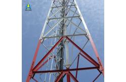 China Wireless Galvanized Self Supporting 3 Leg Angular Steel GSM Communication Tower Supplier supplier