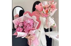 China Pink Lower Bouquet Florist Wrapping Paper Waterproof Flower Wrapping Paper supplier