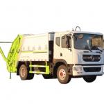 Cheapest  Price  4x2  6CBM 8 CBM Dongfeng Compactor Garbage Truck With Back Trailing Arm for sale