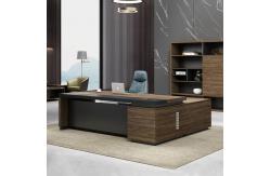 China 2 Meters 50mm Executive Office Desks CEO Desk L Shape With Side Cabinet supplier