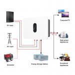 Single Phase 360V Hybrid Solar Inverter 3kw 3.6kw 4.6kw 5kw 6kw IP66 Pure Sine Wave On/off Grid Solar Inverter with Mppt for sale
