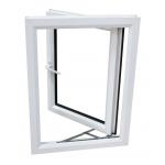 UPVC Casement European Design Upvc House Window White Double Glazing  Swing Glass Window for sale