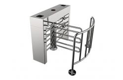 China Integrated Security Half Height Turnstile U Shape Wing Access Control System supplier