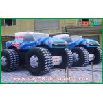 Blue 5M Inflatable Jeep Car 210D Oxford Cloth For Adversting for sale