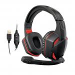 3.5mm Cool Over Ear Headset LED Wired Gaming Headphone With Microphone for sale