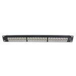 Rack Mount UTP RJ45 Network Patch Panel 19 Inch 1U CAT6A 24 Port 48 Port for sale