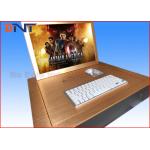 Gold Color 19 Computer Monitor Lift  , Flip Up LCD Lift With Infrared Sensor for sale