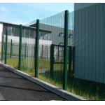 High Security Green Clearvu Anti Climb Fence panels galvanized 358 Iron Garden Mesh fence 358 fence for sale