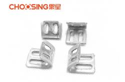 China U Shaped Upholstery Spring Clips Fasteners 4 Holes Design Reducing Gun Nail Vibration supplier
