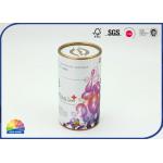 4c UV Printed Round Paper Box With Lid Essential Oil Packaging for sale