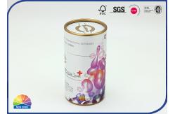 China 4c UV Printed Round Paper Box With Lid Essential Oil Packaging supplier