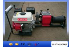 China Wire Rope Pulling Portable Gas Powered Winch 1 Ton With Gasoline Engine supplier