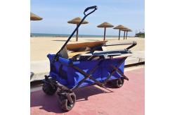 China Collapsible Welding Trolley Adjustable PU Wheels Practical Folding Wagon Customized supplier