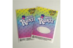 China Customized Labels Printable Shrink Wrap  White Runtz Mylar Paper Stickers Gravure Printing supplier