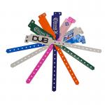 PVC RFID NFC Tag Wristband One Time Custom Hospital Tag Bracelets for sale
