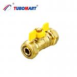 PN25 Brass Copper Male Female 1/2 Brass Ball Valves For Pex Al Pex Pipe OEM for sale