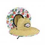 Unisex Patch Straw Hat For Summer Outdoor Surfing Lifeguard for sale