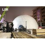 25m Diameter White Color black frame Geodesic Dome Tents For Fashion Show Week for sale
