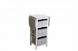 China Practical Modern Wood Furniture Fabric Foldable Ironing Board Cabinet White supplier