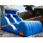 Large Inflatable Slides double lane made of 0.55mm PVC tarpaulin for rental, commercial for sale