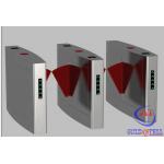 Anti tail Security RFID Reader Pedestrian Flap Barrier , electronic turnstiles for Building Passage for sale