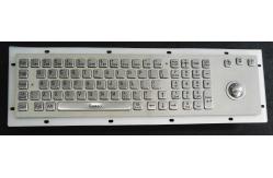 China 80 Keys IP65 Rated Metal Industrial Keyboard With Trackball Mouse And Numeric Keypad supplier