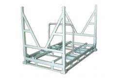 China Customized Steel Portable Stacking Racks 1500kg Load Capacity 200mm Wheel Diameter supplier