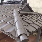 Matt Traditional Clay Roof Tiles 220mm Plain Asian Style Roof Tiles for sale