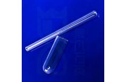 China Customized Clear Round Bottom End Quartz Test Tube For Laboratory supplier