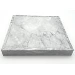 Decorative Square Serving Tray White With Vein Durable Moisture Resistant