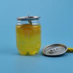250ml Empty Disposable Plastic Beverage Cans With Aluminum Lid for sale