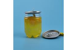 China 250ml Empty Disposable Plastic Beverage Cans With Aluminum Lid supplier