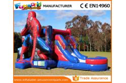 China Black and white Inflatable Bouncer Slide / spiderman bouncy jumping castles supplier