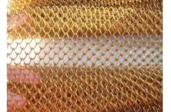 China High Strength 1.2mm Metal Coil Drapery Curtain For Room Dividers supplier