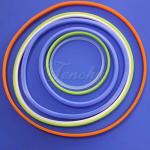 Food Grade Airtight Silicone Seal Rings Harmless -40 To 220°C Temperature Range