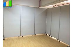 China Office Room Division Folding Partition Walls With Wheels For Hotel Space Dividing supplier