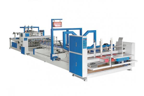 Carton Folding Gluing Corrugated Box Folder Gluer Machine Pizza Box