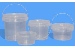 China Food Grade Visible Transparent Plastic Bucket In Various Sizes supplier