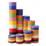 Artistic Embossed Paper Colored Masking Tape 140mic Thickness for sale