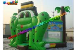 China Frog Commercial Bouncy Castles , Inflatable Bouncer Jumping On Stock With CE supplier