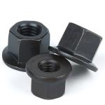 Grade 8 Black Oxide Coating Large Hexagon Flange Nuts for sale