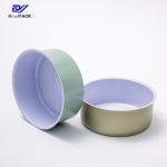 Two Piece Tuna Tin Cans Sardine Round Tin Containers With Lids for sale