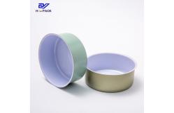 China Two Piece Tuna Tin Cans Sardine Round Tin Containers With Lids supplier