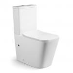 Two Piece Ceramic Wc Toilet Siphonic Rimless Floor Mounted for sale