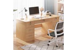 China 1.2M Home Study Desk Brown Classic Modern Study Table With Locks supplier
