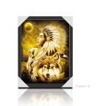 American Indiana Design 3D Lenticular Printing Customized Size SGS