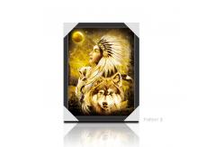 China American Indiana Design 3D Lenticular Printing Customized Size SGS supplier