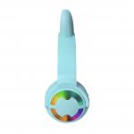 Flash Light Cute Cat Wireless Bluetooth Headphones 5.0 TWS Headset With Mic 
