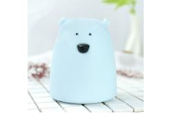 China Silicone 5500K Bedroom LED Night Light , OEM Bear Bedside Lamp supplier
